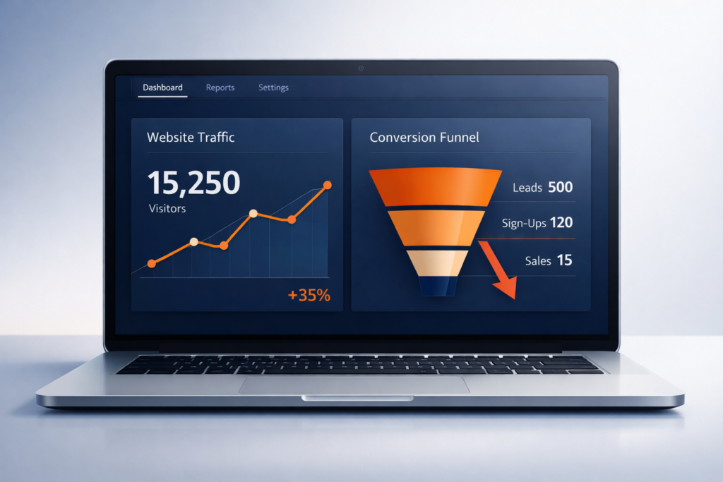 Seo High Traffic Low Conversion Funnel 1024x683