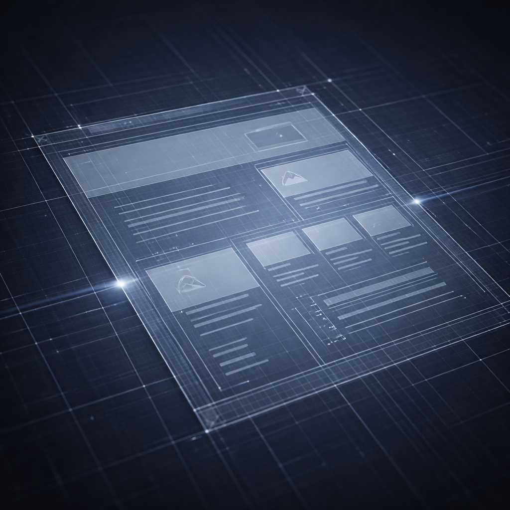 technical on page seo blueprint wireframe